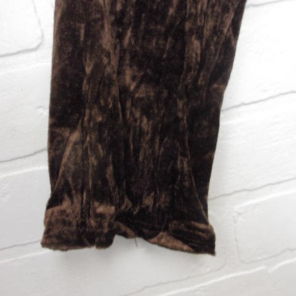 Temptation Italy Brown Velvet Boho Gypsy Lace Trim 2 Piece Top and Skirt - Picture 4 of 16